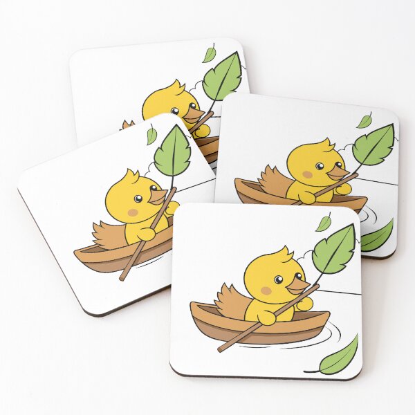 Item preview, Fluffy Duckling Competing in a Cute Boat Race designed and sold by omerfdln34.