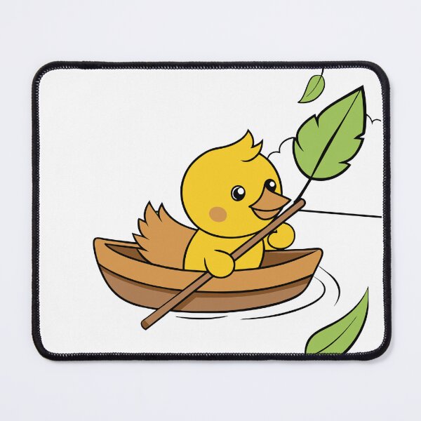 Item preview, Fluffy Duckling Competing in a Cute Boat Race designed and sold by omerfdln34.