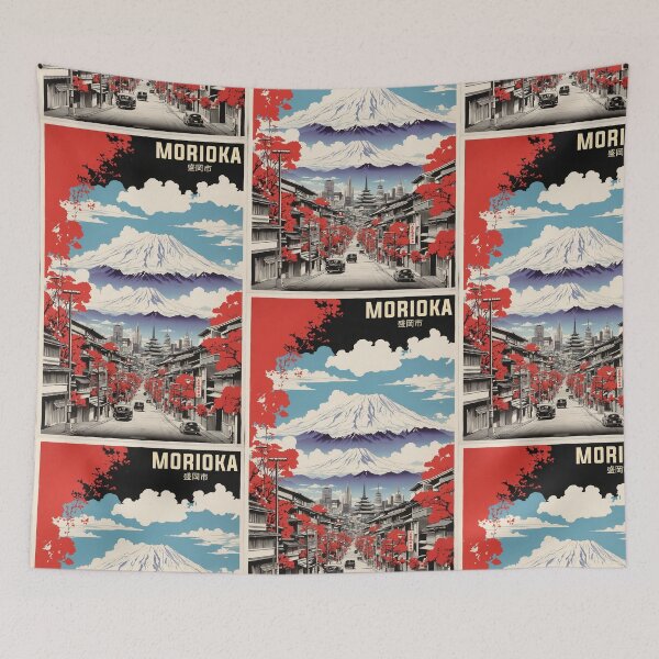 Item preview, Morioka Japan Vintage Travel Tourism designed and sold by TravelersGems.