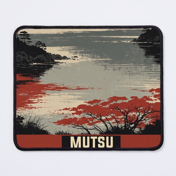 Item preview, Mutsu Japan Vintage Travel Tourism designed and sold by TravelersGems.