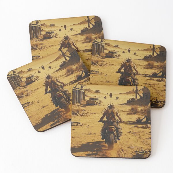 Item preview, Punk biker in a post apocalyptic wasteland designed and sold by Purpleflex.