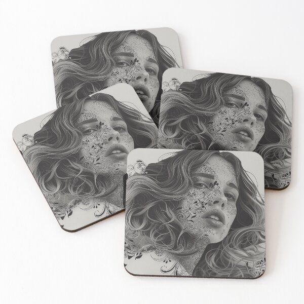 Item preview,  Maya Hawke Floral Transcendence: Surreal Feminine Portrait Art designed and sold by Mystikos Art.