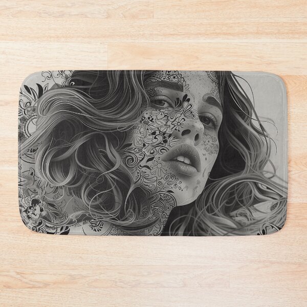 Item preview,  Maya Hawke Floral Transcendence: Surreal Feminine Portrait Art designed and sold by Mystikos Art.