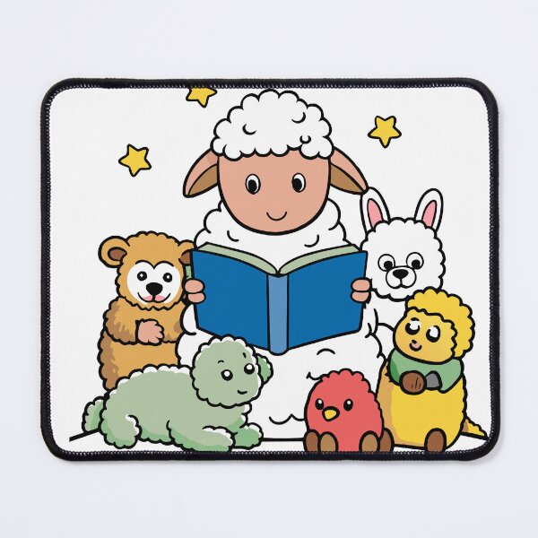 Item preview, Fluffy Lamb Reading designed and sold by omerfdln34.