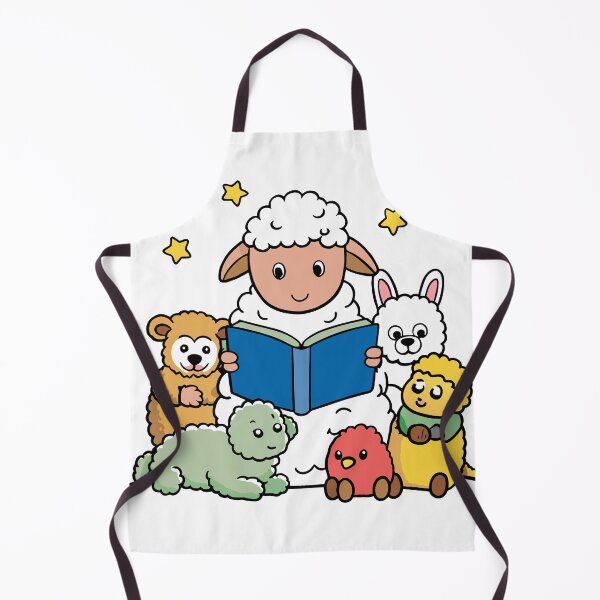 Item preview, Fluffy Lamb Reading designed and sold by omerfdln34.