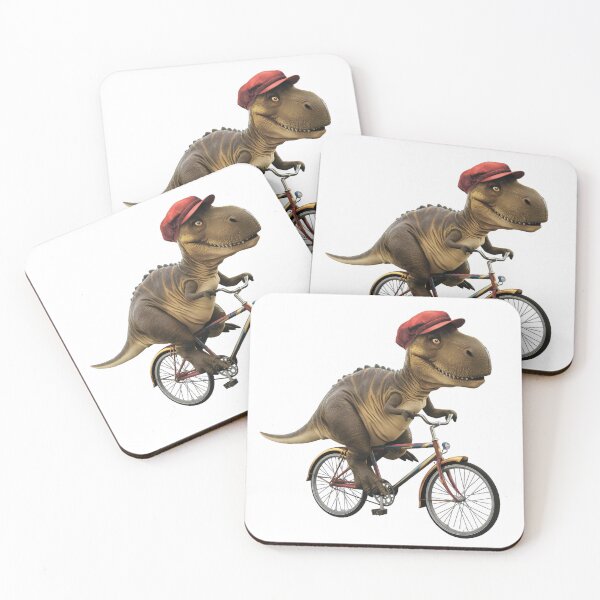 Item preview, A cute dinosaur on a bike designed and sold by MagelliShop.