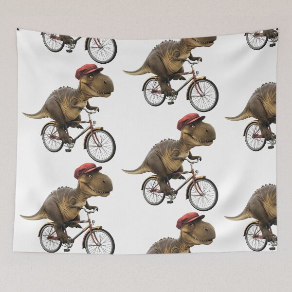 Item preview, A cute dinosaur on a bike designed and sold by MagelliShop.