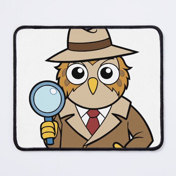 Item preview, Fluffy Owl Detective Solving designed and sold by omerfdln34.