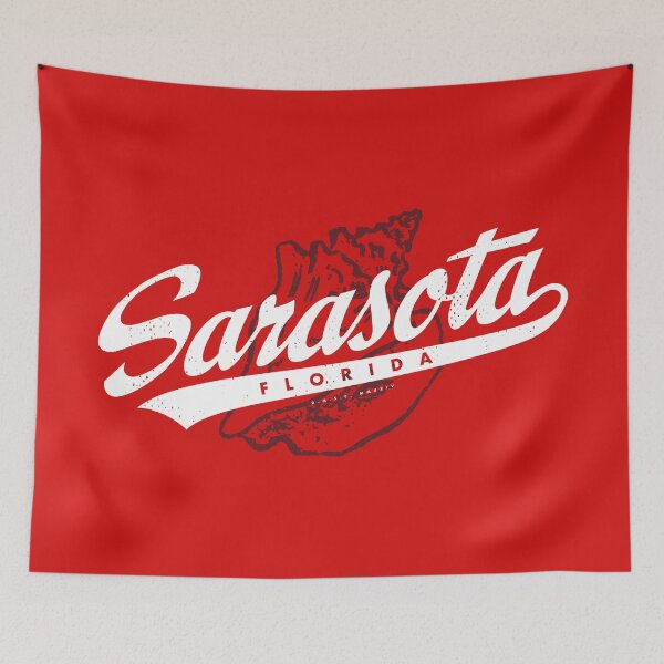 Item preview, Sarasota Florida - Vintage Shell With Script designed and sold by deadmansupplyco.