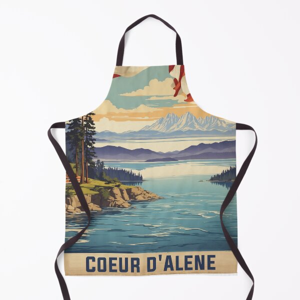 Item preview, Coeur D Alene Idaho USA Vintage Travel Tourism designed and sold by TravelersGems.