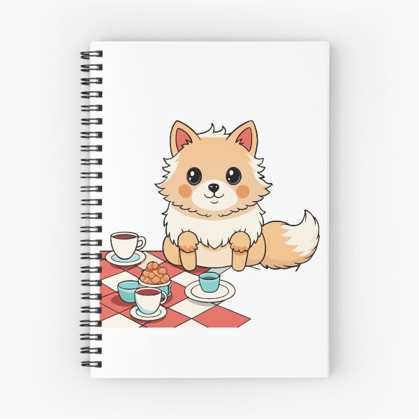 Item preview, Fluffy Pomeranian Hosting a Tea Party designed and sold by omerfdln34.