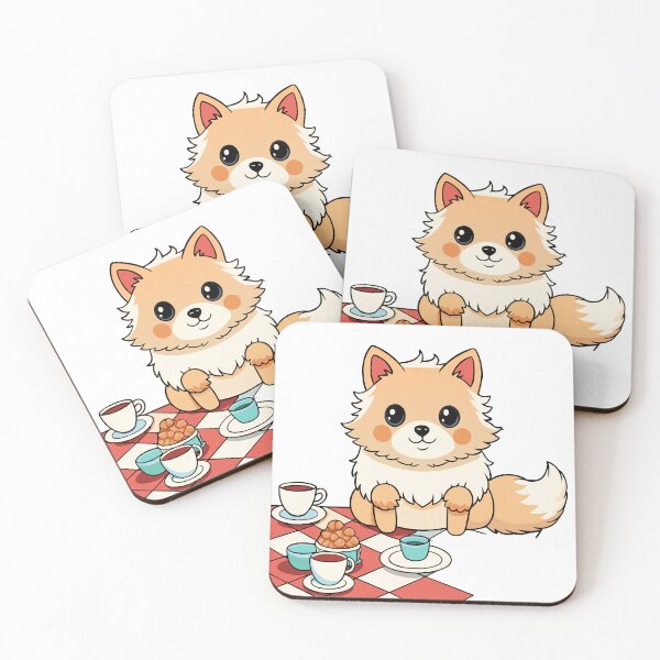 Item preview, Fluffy Pomeranian Hosting a Tea Party designed and sold by omerfdln34.