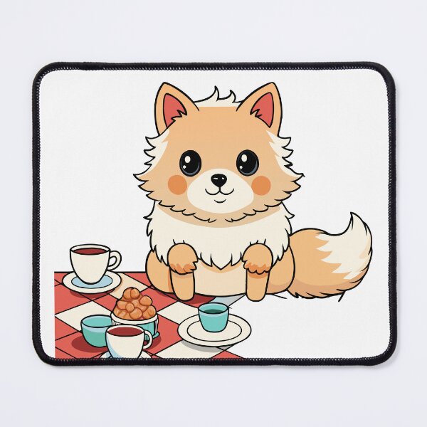 Item preview, Fluffy Pomeranian Hosting a Tea Party designed and sold by omerfdln34.