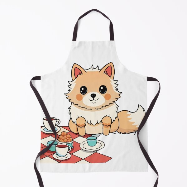 Item preview, Fluffy Pomeranian Hosting a Tea Party designed and sold by omerfdln34.