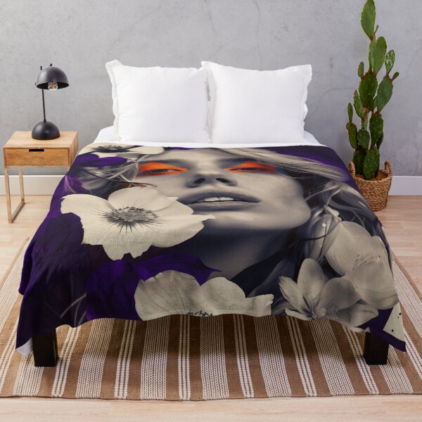 Item preview, Hollywood Actress Maya Hawke: Surreal Floral Feminine Portrait Art designed and sold by Mystikos Art.