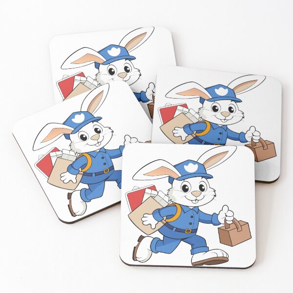 Item preview, Fluffy Rabbit Working as a Mail Carrier designed and sold by omerfdln34.