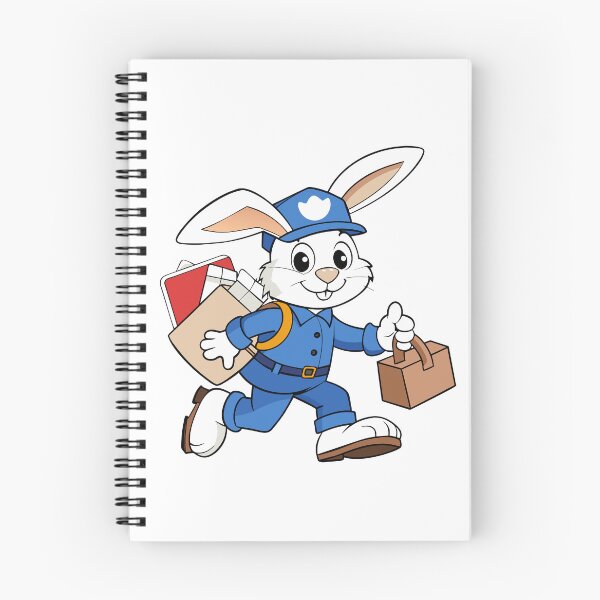 Item preview, Fluffy Rabbit Working as a Mail Carrier designed and sold by omerfdln34.