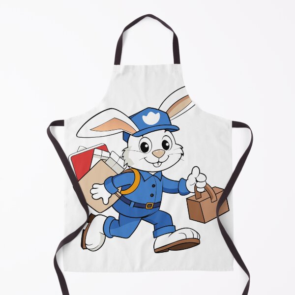 Item preview, Fluffy Rabbit Working as a Mail Carrier designed and sold by omerfdln34.