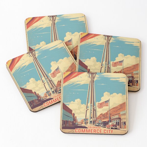 Item preview, Commerce City Colorado USA Vintage Travel Tourism  designed and sold by TravelersGems.