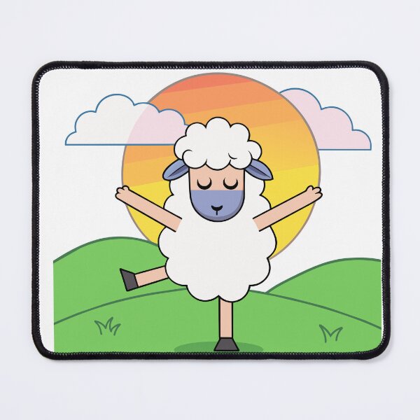 Item preview, Fluffy Sheep Practicing Yoga designed and sold by omerfdln34.
