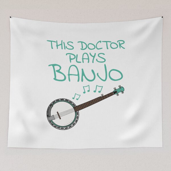 Item preview, This Doctor Plays Banjo, Banjoist Folk Musician designed and sold by doodlerob.