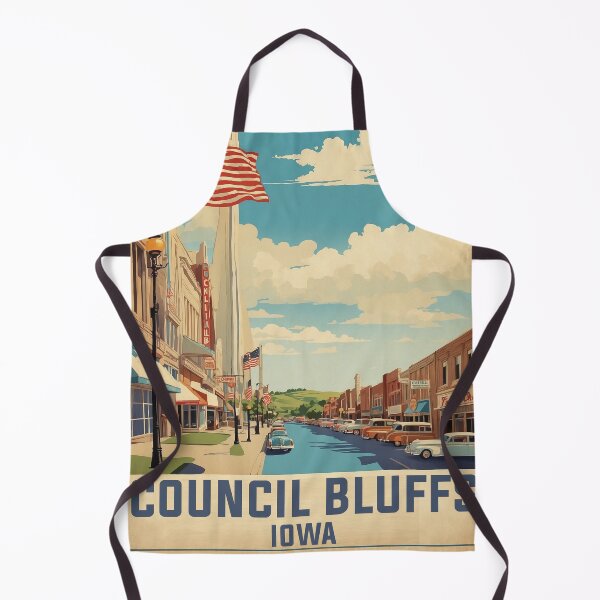 Item preview, Council Bluffs Iowa USA Vintage Travel Tourism designed and sold by TravelersGems.