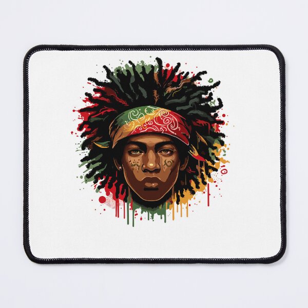 Item preview, Juneteenth African American Black History Face DreadlocksCopy of Temp designed and sold by Artistoos.