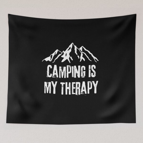 Item preview, Camping Is My Therapy, camping lover designed and sold by JustCrafted.