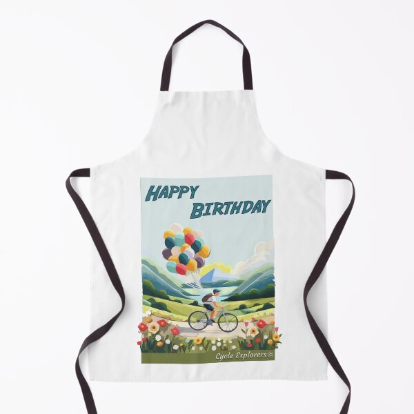 Item preview, Cycling Happy Birthday Balloons designed and sold by cycleexplorers.