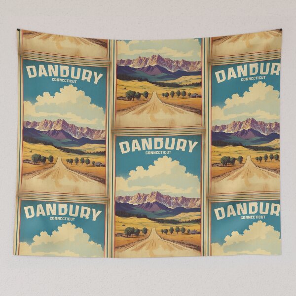 Item preview, Danbury Connecticut USA Vintage Travel Tourism  designed and sold by TravelersGems.