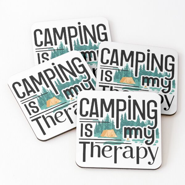 Item preview, Camping Is My Therapy, camping lover designed and sold by JustCrafted.