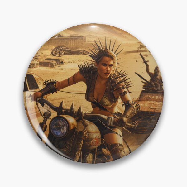 Item preview, Motorbike warrior girl in a post apocalyptic wasteland designed and sold by Purpleflex.