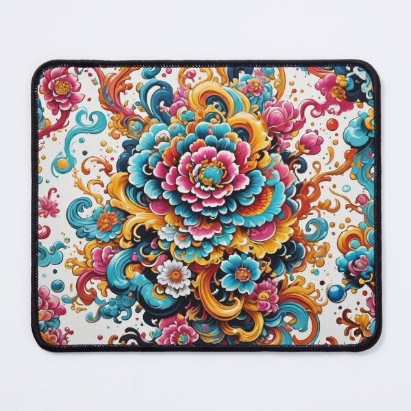 Item preview, eastern inspired intricate  flower pattern  designed and sold by metebf.