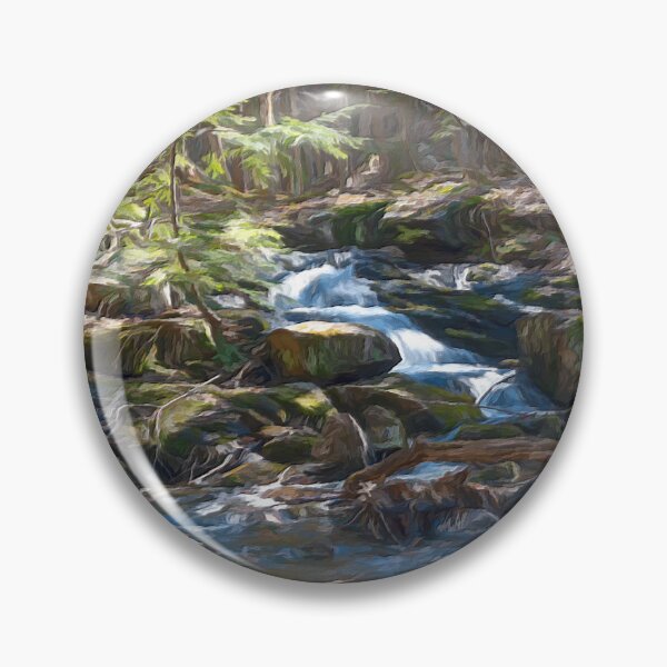Item preview, Hardy Falls in the Forest, Digital Painting designed and sold by jrtwynam.