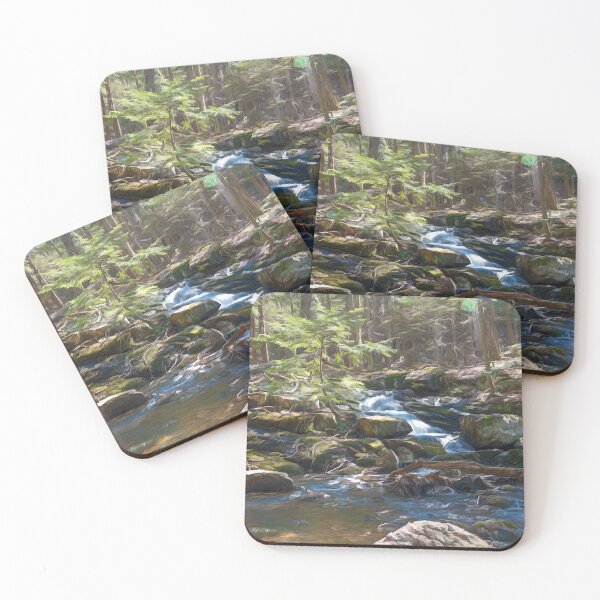 Item preview, Hardy Falls in the Forest, Digital Painting designed and sold by jrtwynam.