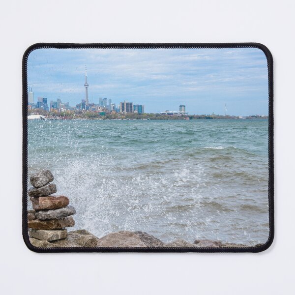 Item preview, Waves Crash Into the Rocks, Toronto Skyline designed and sold by jrtwynam.