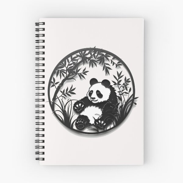 Item preview, Adorable Bamboo Buddy: Chinese Panda Cutout Delight designed and sold by Ignorant-Artist.