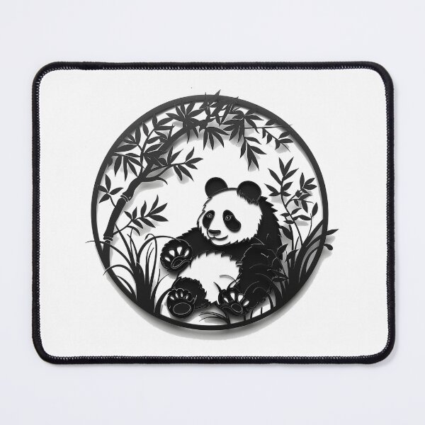Item preview, Adorable Bamboo Buddy: Chinese Panda Cutout Delight designed and sold by Ignorant-Artist.