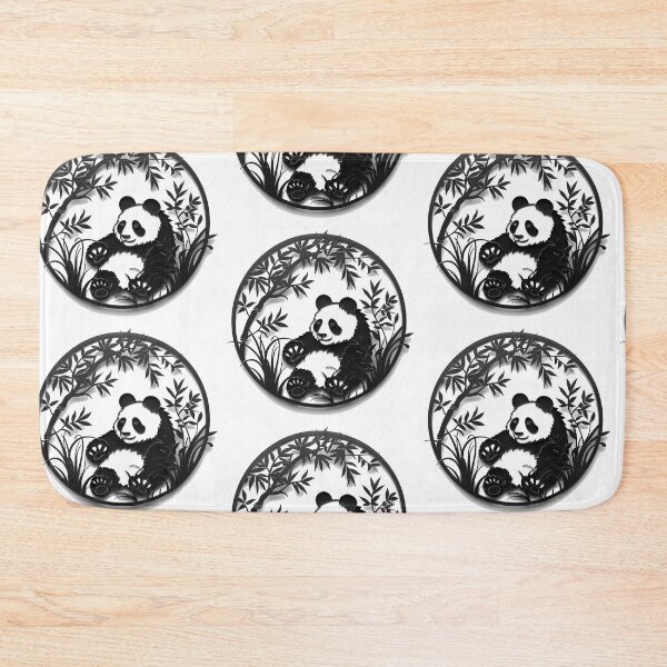 Item preview, Adorable Bamboo Buddy: Chinese Panda Cutout Delight designed and sold by Ignorant-Artist.