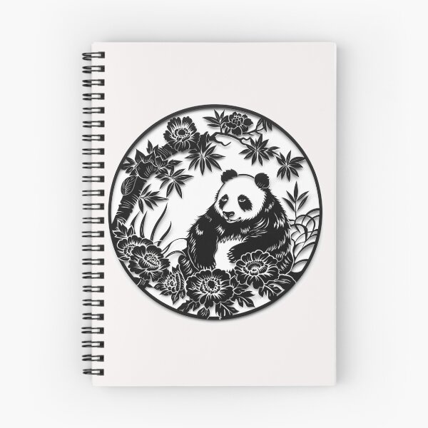 Item preview, Cuddly Panda Pals: Charming Chinese Cutout Design designed and sold by Ignorant-Artist.