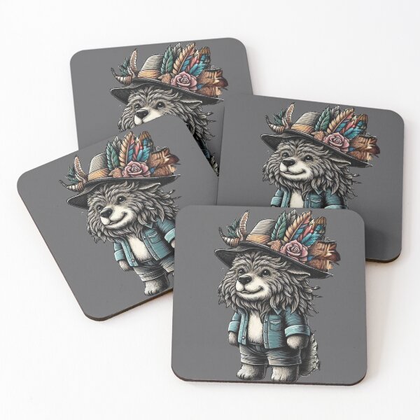 Item preview, Cute Grey Wolf Lovely Animal 3D designed and sold by KTGim.