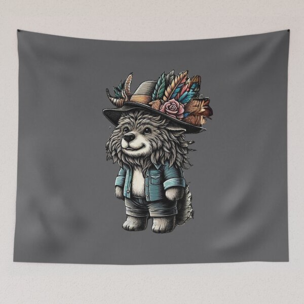 Item preview, Cute Grey Wolf Lovely Animal 3D designed and sold by KTGim.