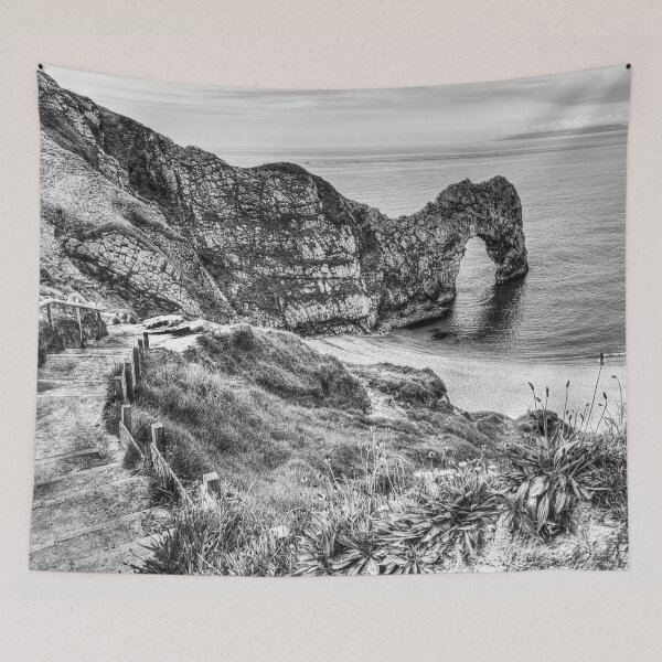 Item preview, Durdle Door, Dorset, England, Black And White designed and sold by Paul Thompson Photography.