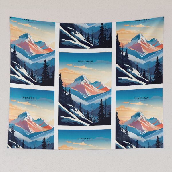 Item preview, Jungfrau Alpine Grace designed and sold by NeuralVibe.