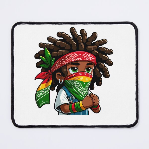 Item preview, Juneteenth African American Black History Face Dreadlocks designed and sold by Artistoos.