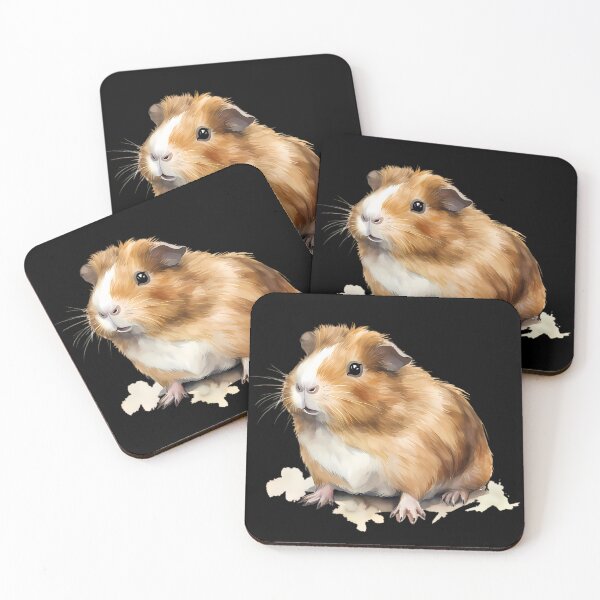 Item preview, "Guinea Pig in Watercolor: Full Body Print" designed and sold by Art-Vortex-fr.