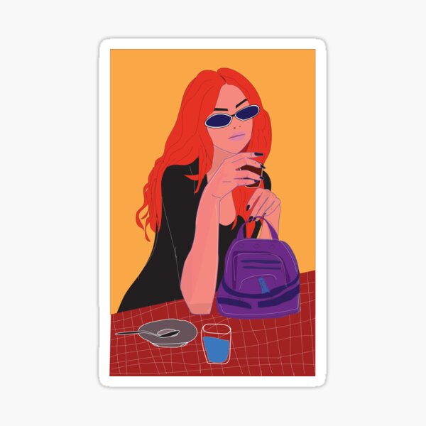 Item preview, girl illustration designed and sold by aroojhyder.