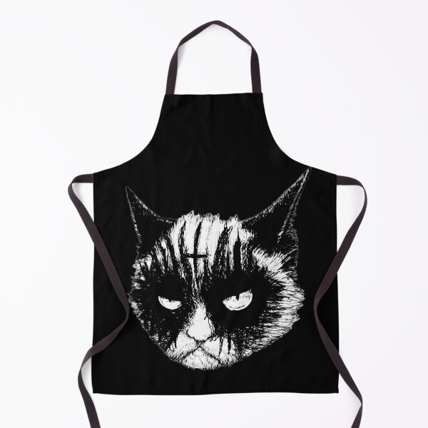 Item preview, Grumpy Black Metal Cat designed and sold by catsandmetal666.