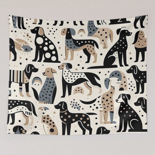 Item preview, Dogs animal pattern designed and sold by Haji  Kamora.