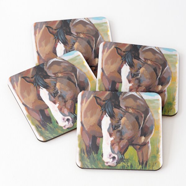 Item preview, Horse in the field  designed and sold by Mara Gamber.